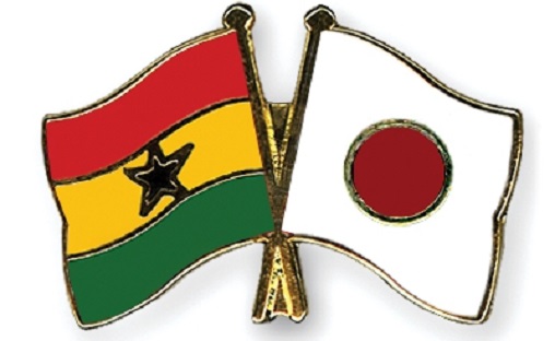 Flags of Ghana & Japan